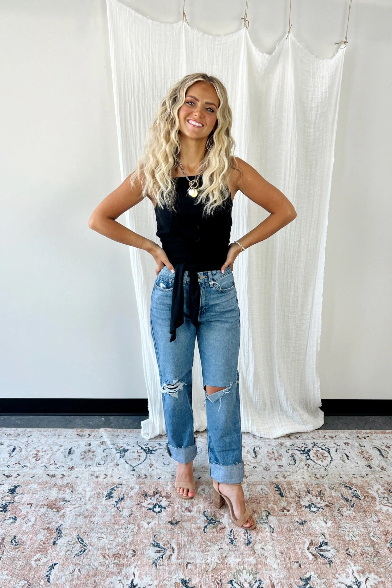 Adrina Tie Around Tank - FINAL SALE