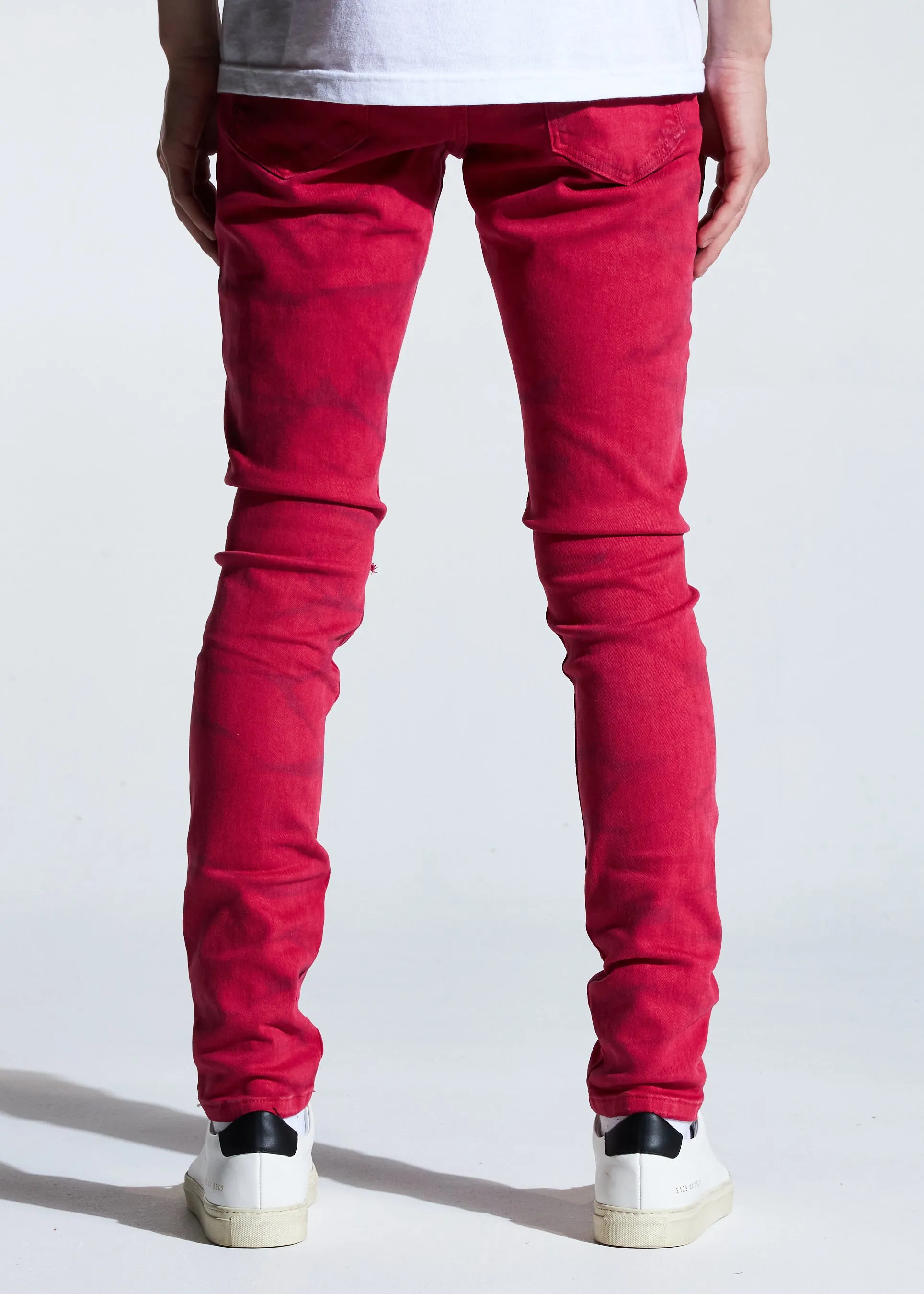 Amador Rip & Repair Denim (Red)