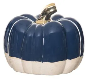 Blue and khaki large pumpkin