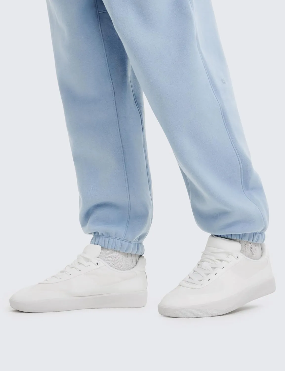CRZ YOGA Cotton Fleece Sweatpants for Men 32" Loosed Fit Lounge Casual Elastic Bottom Sweat Pants with Zipper Pockets
