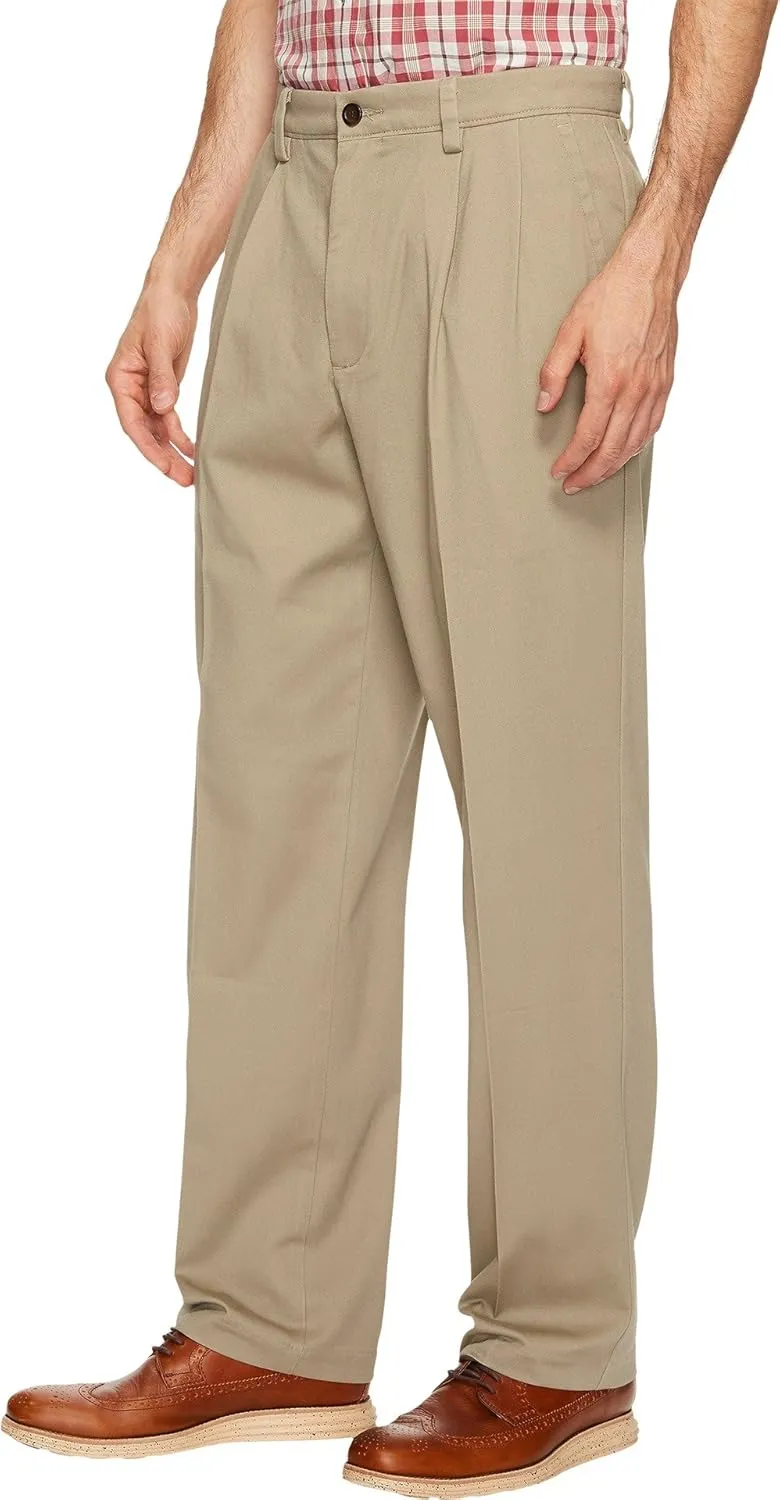 Dockers mens Easy Khaki D3 Classic Fit Pleated Pants