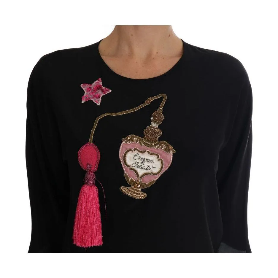 Dolce & Gabbana Fairy Tale Embroidered Silk Blouse