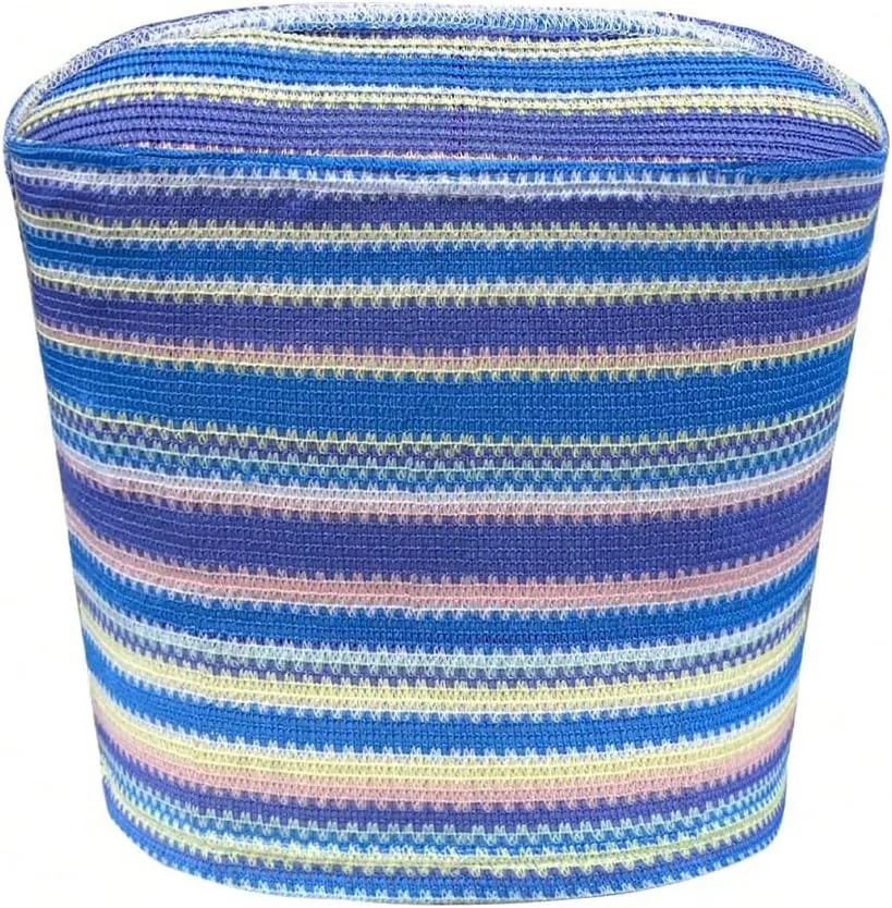 Floerns Women's Beach Vacation Boho Striped Sleeveless Bandeau Summer Strapless Crop Knit Tube Top