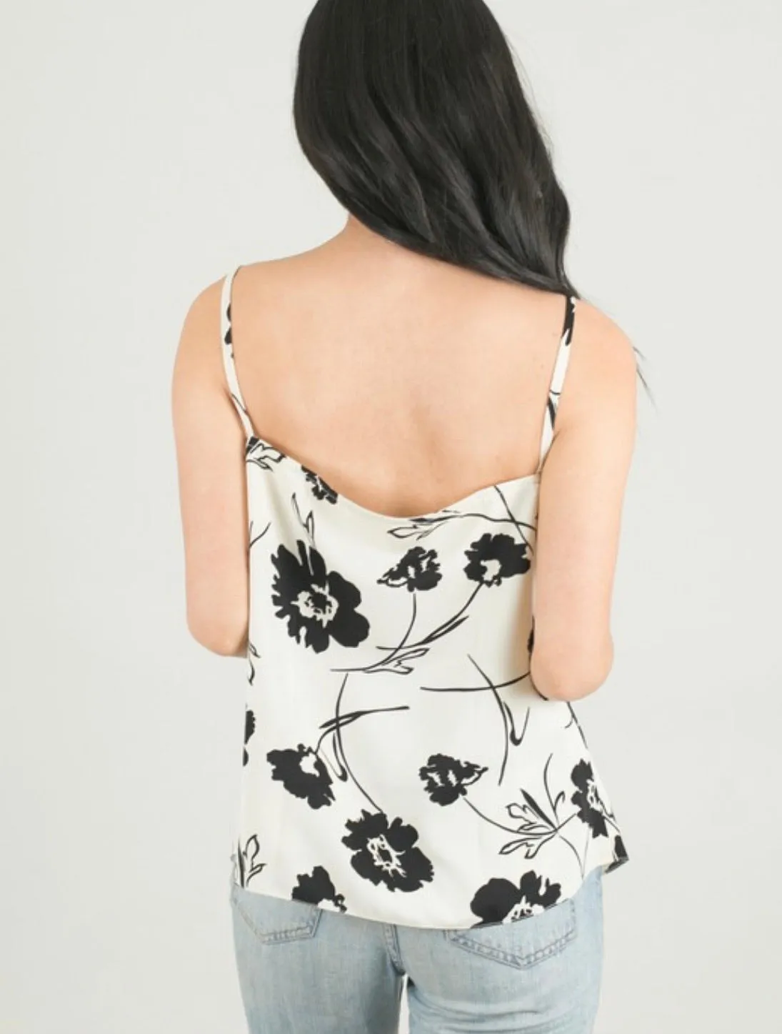 Floral Tank (Tan or Cream)