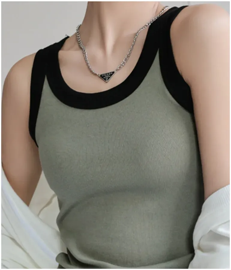 Girl's Knitted Ribbed Cotton Singlet