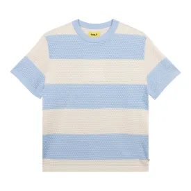 GOLF WANG Scale Knitted Top, Starlight Blue Combo