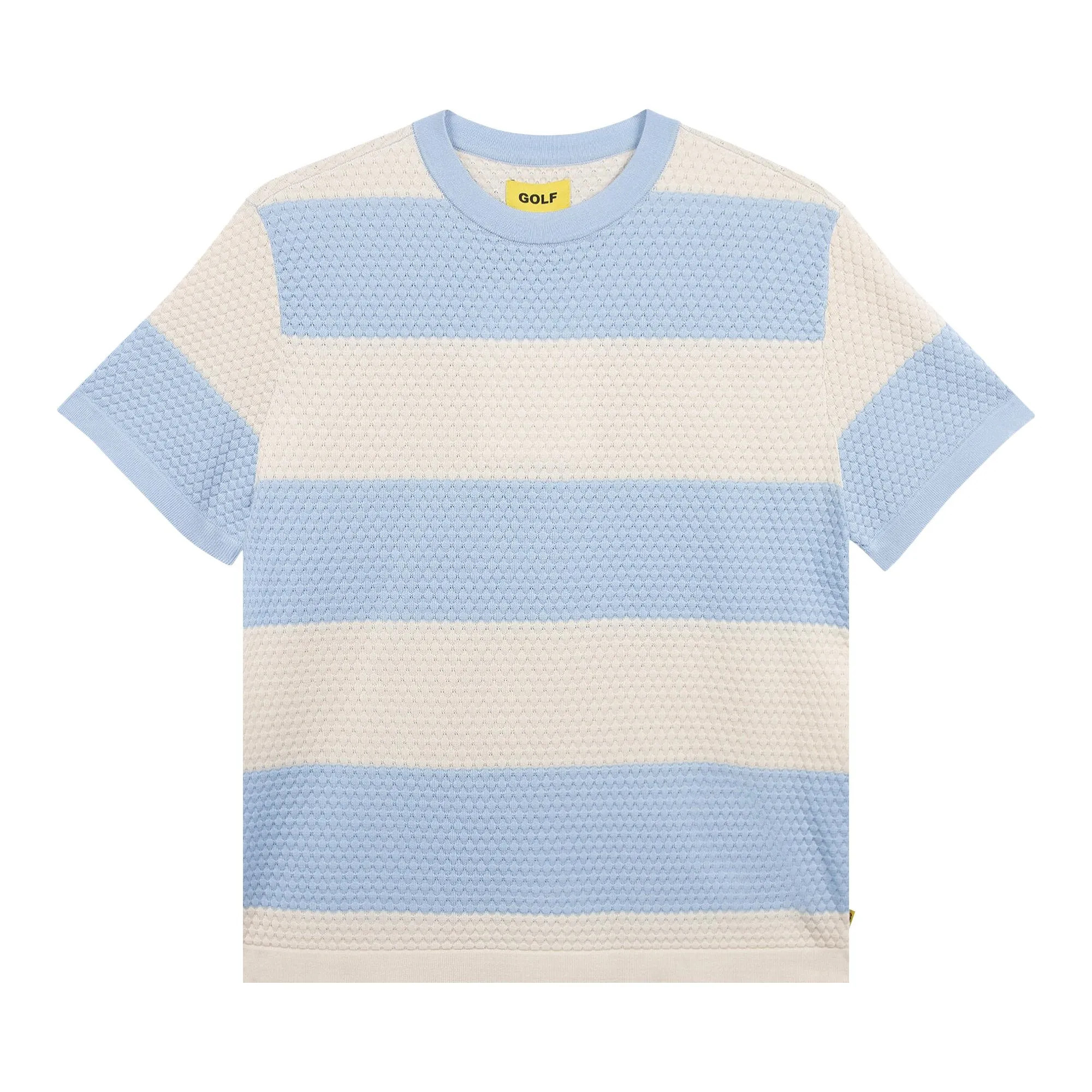 GOLF WANG Scale Knitted Top, Starlight Blue Combo