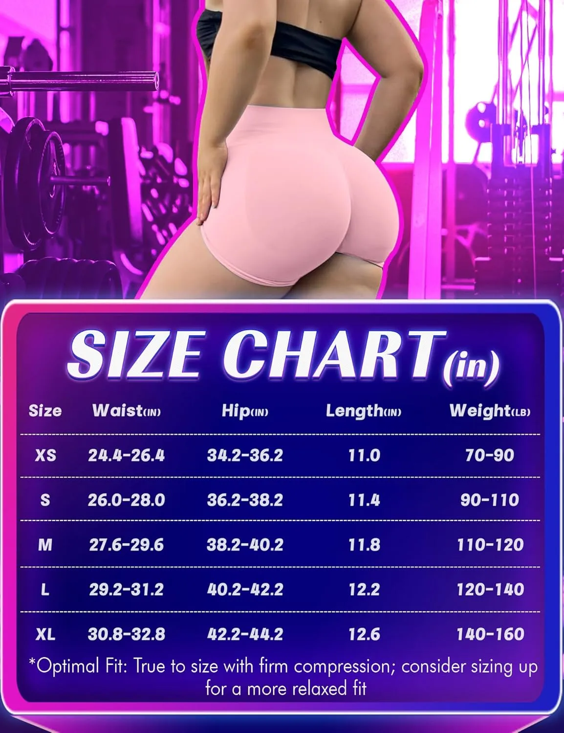 Impact Gym Shorts Women 4.5" Workout Shorts Scrunch Butt Lifting Seamless Booty Shorts Yoga Shorts Biker Shorts