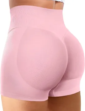 Impact Gym Shorts Women 4.5" Workout Shorts Scrunch Butt Lifting Seamless Booty Shorts Yoga Shorts Biker Shorts
