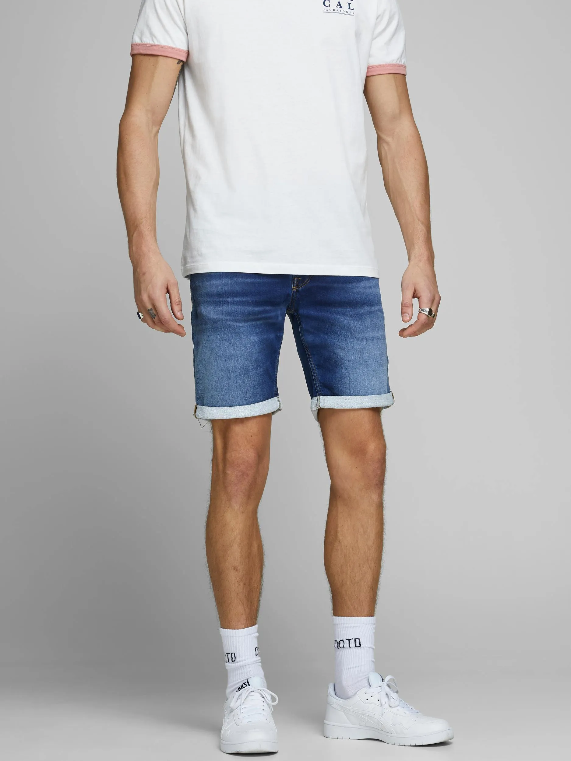 Jack and Jones Rick 006 - Mørkeblå denim shorts