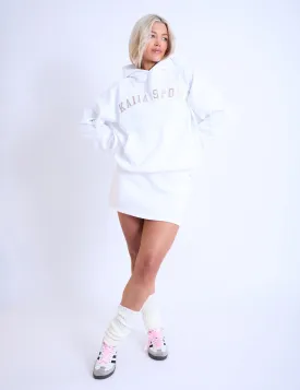 Kaiia Sport Oversized Hoodie White & Beige