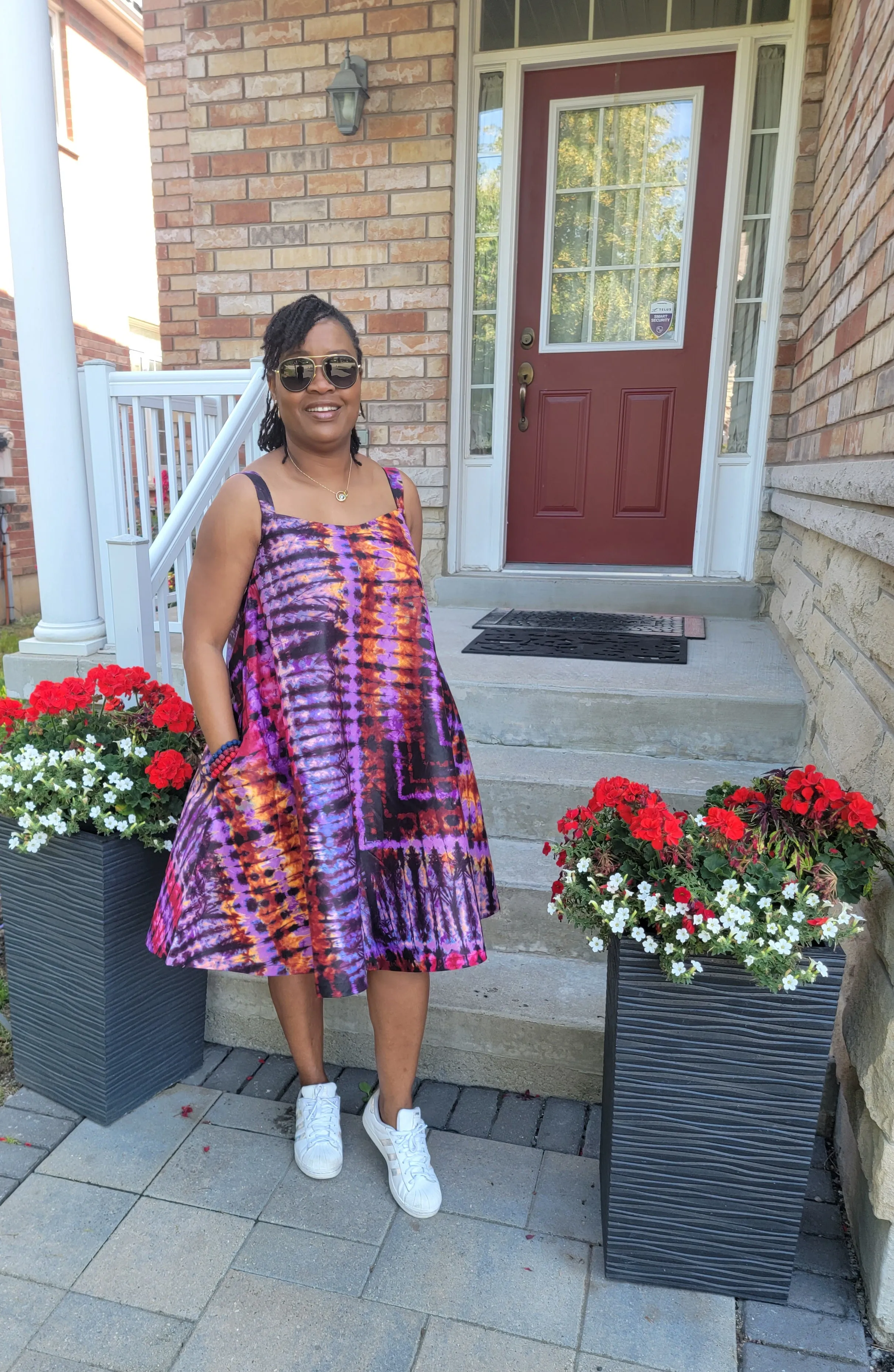 Kampala Adire Flared Dress