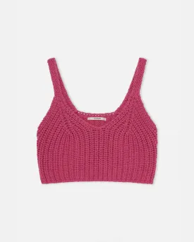 Mariquita Knitted Top - Fuschia