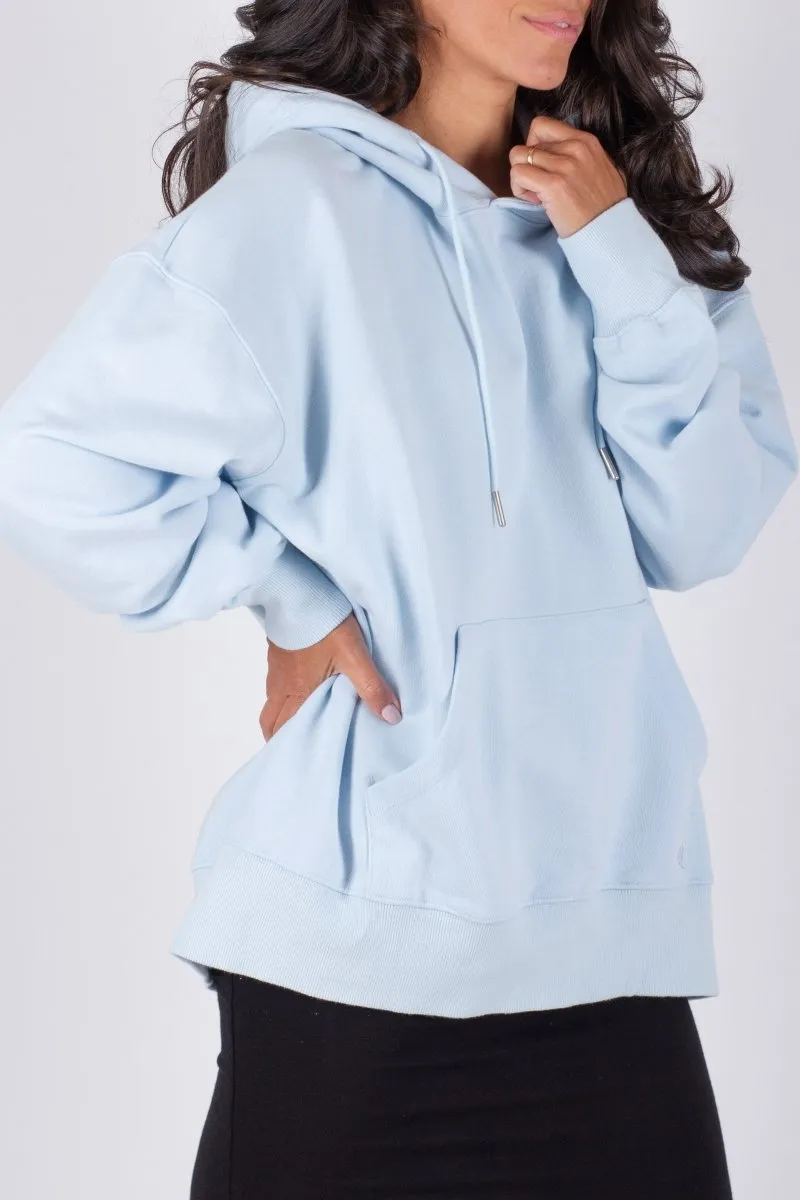 OVERSIZED SWEATSHIRT HOODIE (LIGHT BLUE)