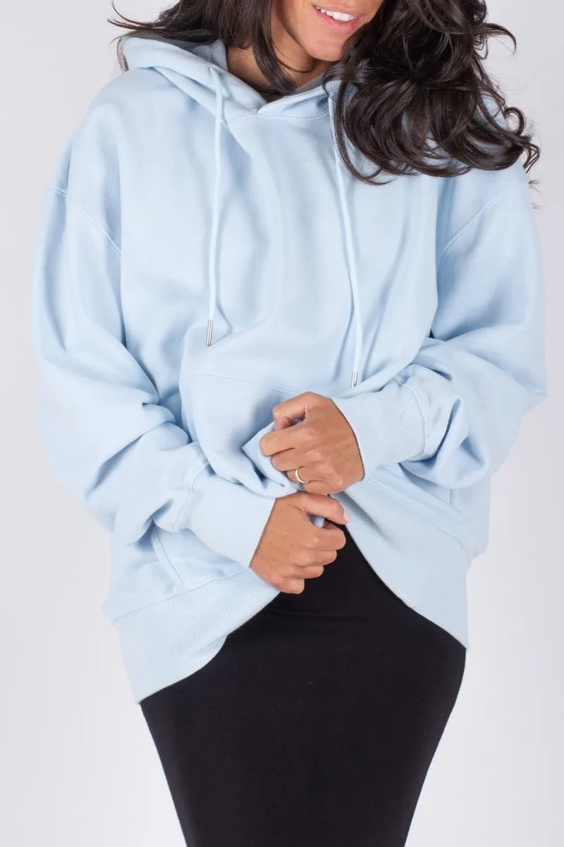 OVERSIZED SWEATSHIRT HOODIE (LIGHT BLUE)