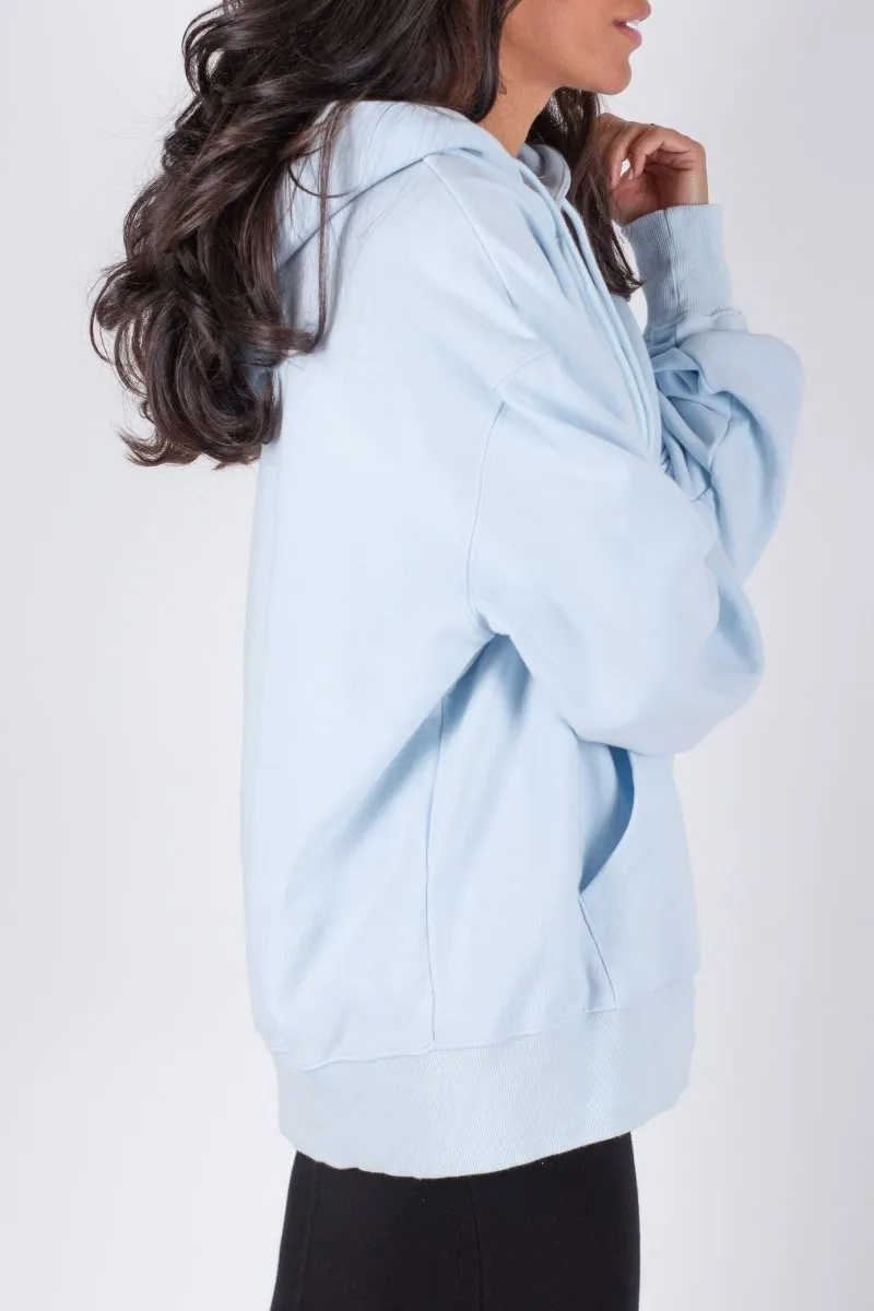 OVERSIZED SWEATSHIRT HOODIE (LIGHT BLUE)