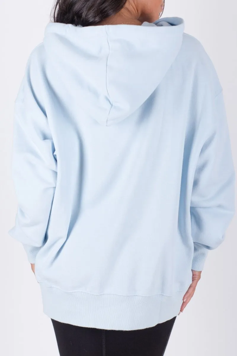 OVERSIZED SWEATSHIRT HOODIE (LIGHT BLUE)