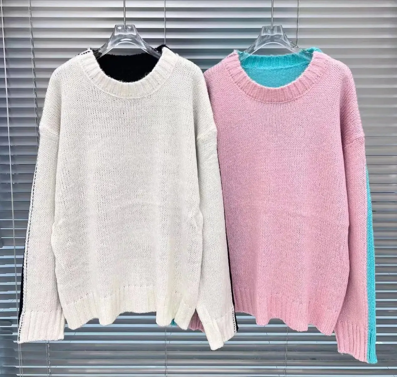 Pre Order:  Contrast Back Knitted Sweater