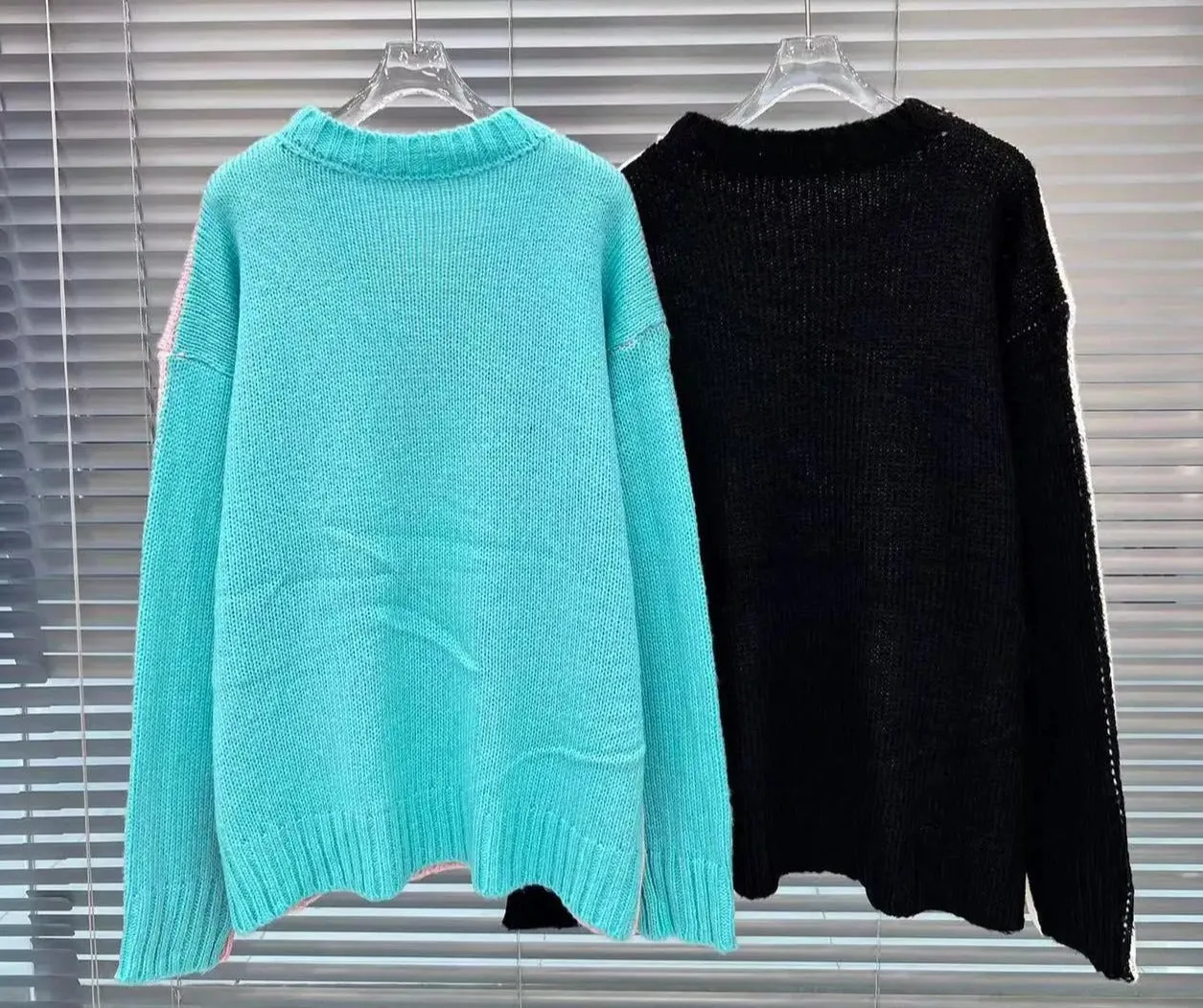 Pre Order:  Contrast Back Knitted Sweater
