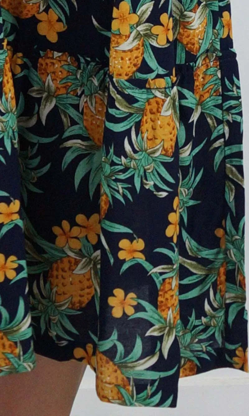 Rayon 3/4 Tie Up Smock Dress Nanas, More Colours