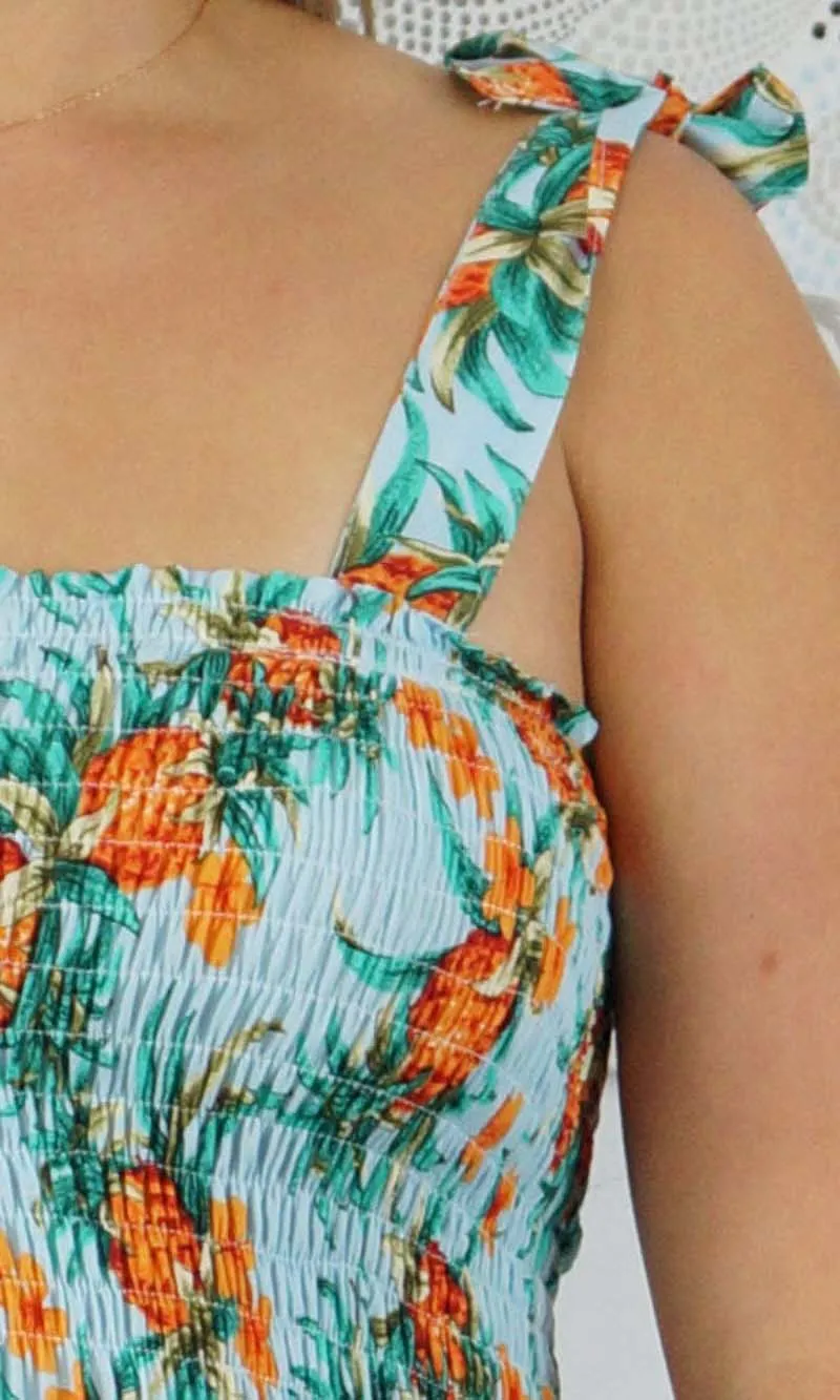Rayon 3/4 Tie Up Smock Dress Nanas, More Colours