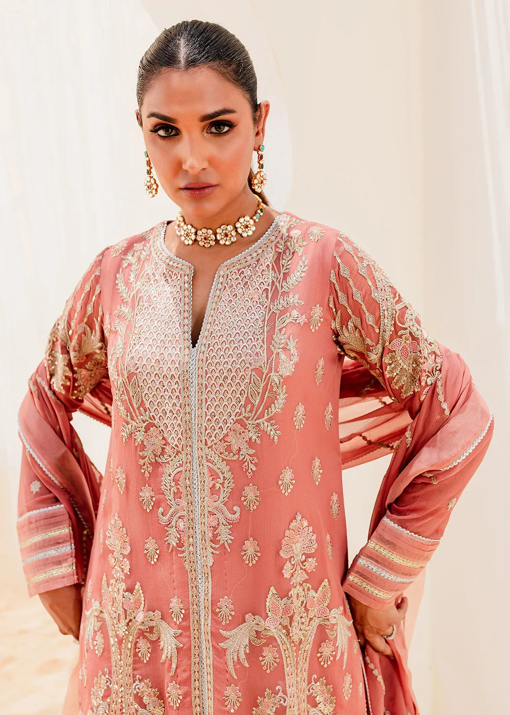 Sejal Luxury Formals 2023 by Maryum & Maria | BLUSH (QS23-509)