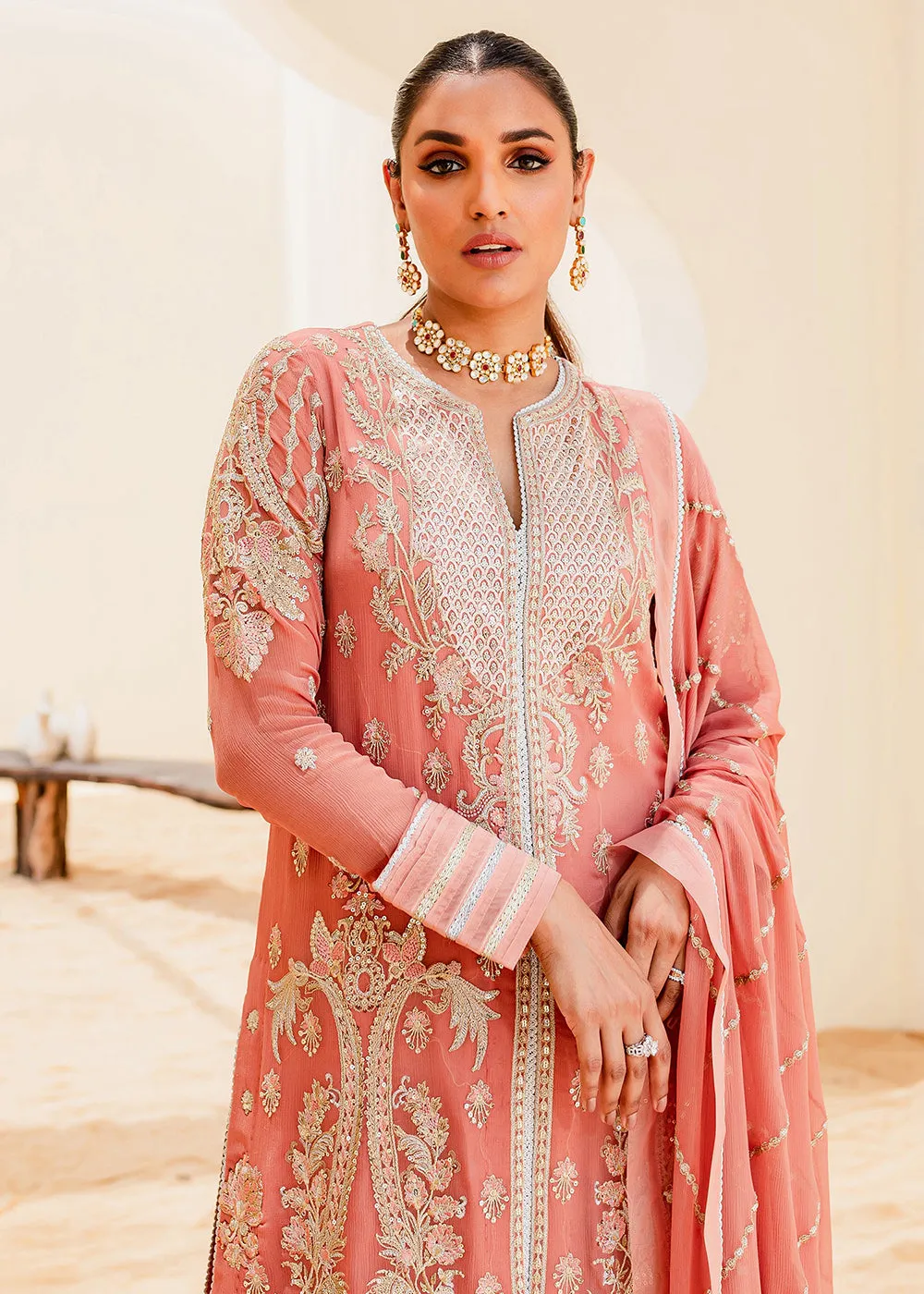 Sejal Luxury Formals 2023 by Maryum & Maria | BLUSH (QS23-509)