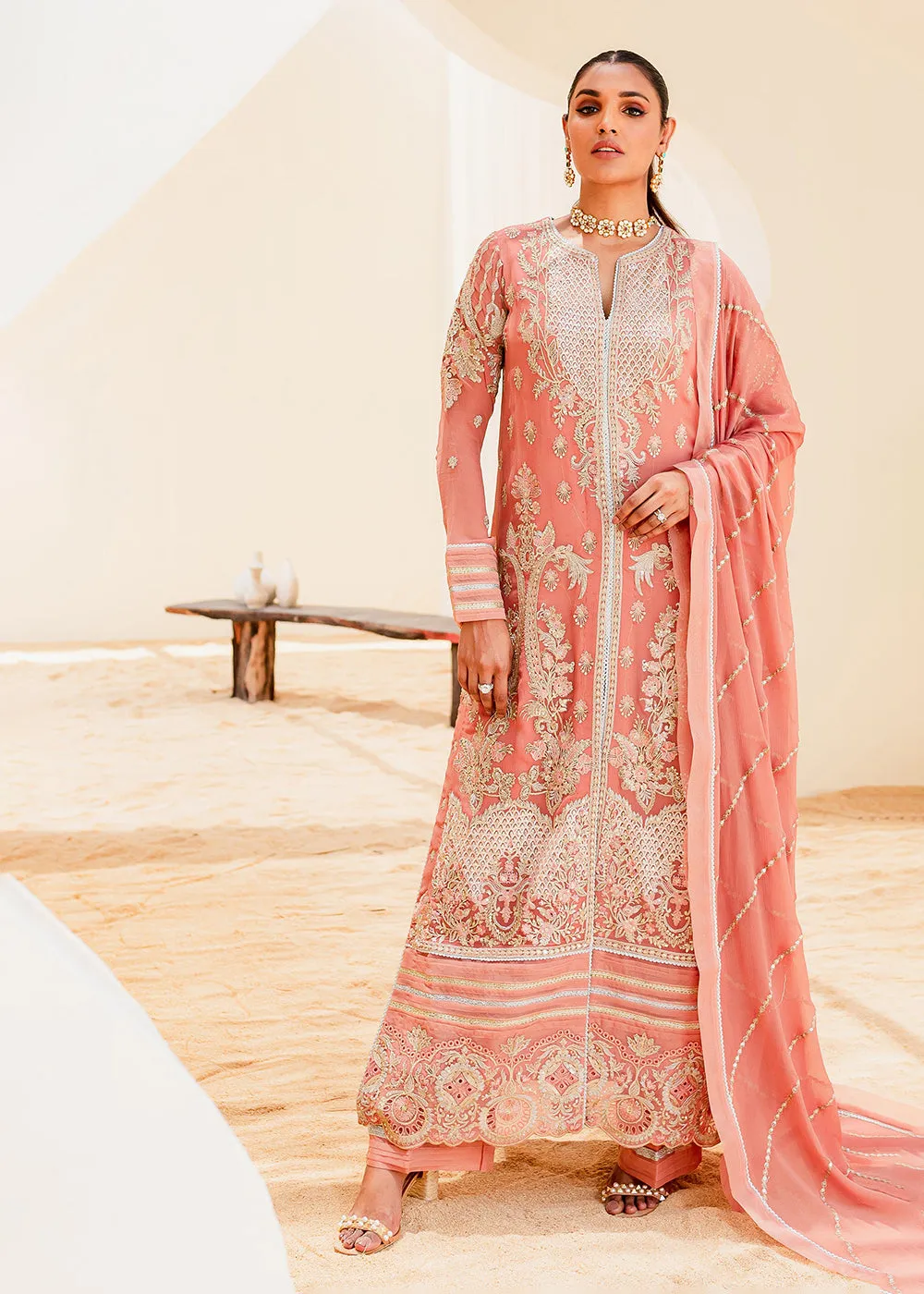 Sejal Luxury Formals 2023 by Maryum & Maria | BLUSH (QS23-509)