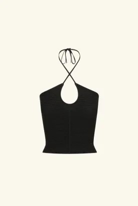 SHONA JOY - Eve Cross Front Top - Black