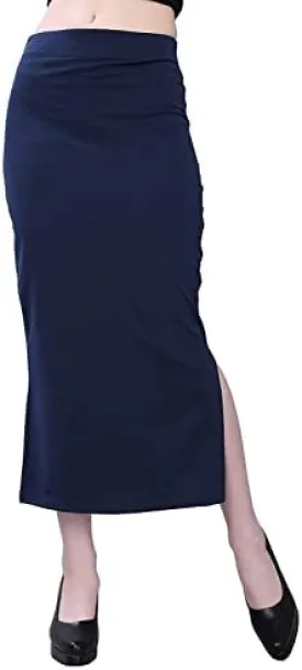 Slim Sari Shapewear,Petticoat,Skirts for Women, Cotton Blended Side Slits Shape Wear for Saree-199