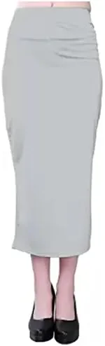 Slim Sari Shapewear,Petticoat,Skirts for Women, Cotton Blended Side Slits Shape Wear for Saree-224