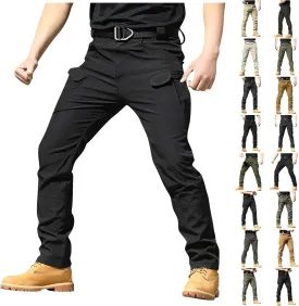 Tactical Cargo Pants for Men Ripstop Water Resistant Camo Hiking Pants Stretch Lightweight Work Pant Multi Pockets
