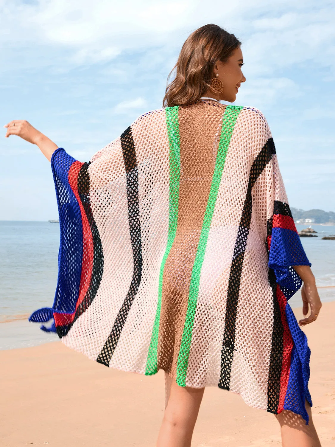 TEEK - Color Block Plunge Cover-Up