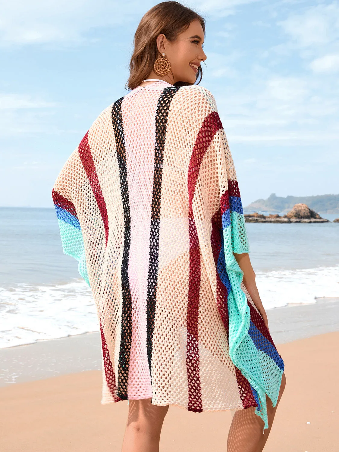TEEK - Color Block Plunge Cover-Up