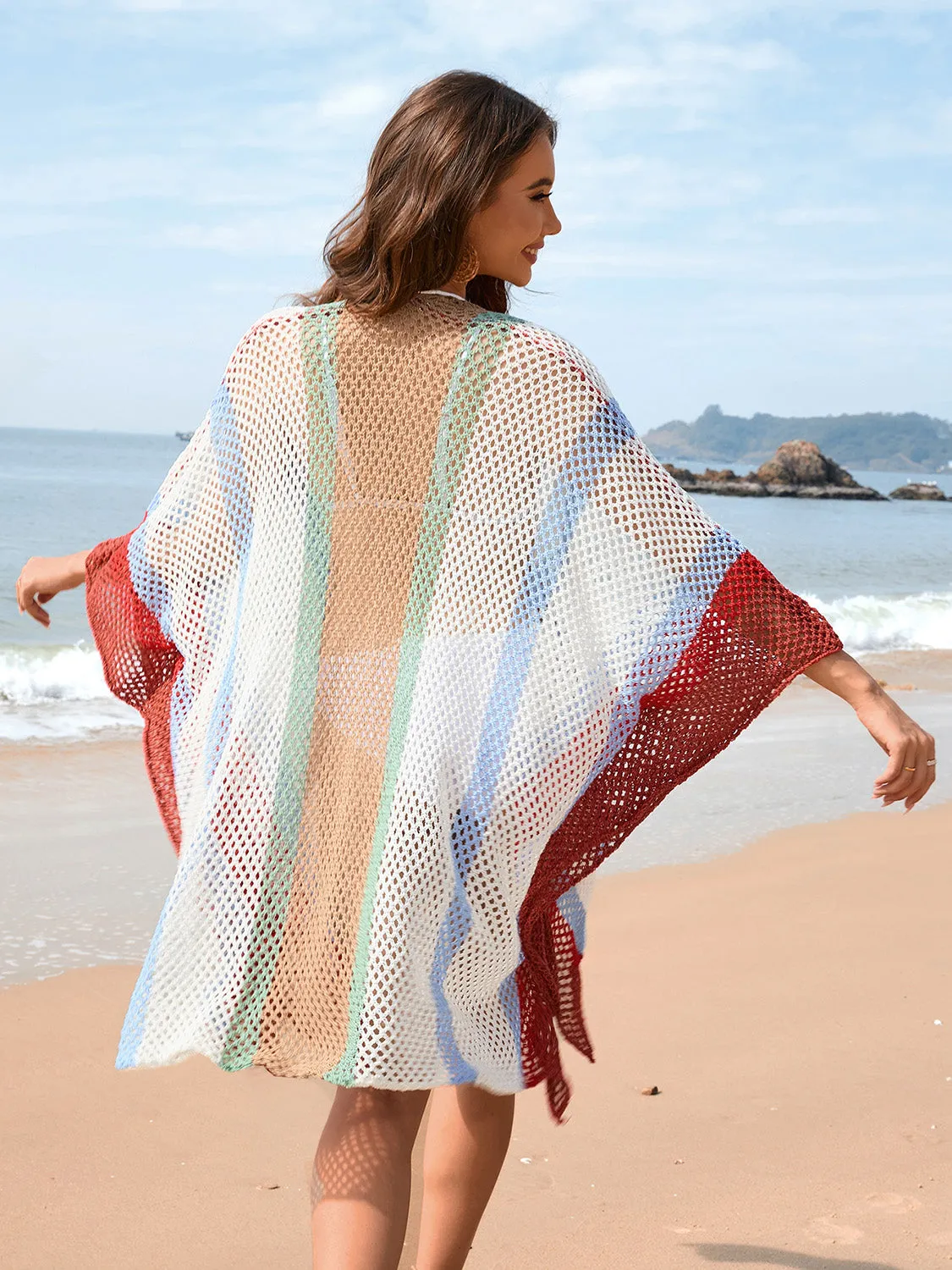 TEEK - Color Block Plunge Cover-Up