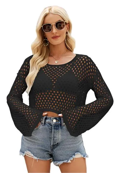 TEEK - Openwork Knit Top