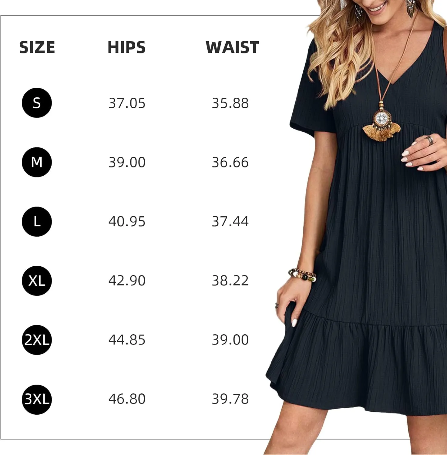 Womens Summer Dresses V-Neck Flutter Sleeve Flowy Short Dress Casual Mini Dress A-Line Ruffle Tiered Swing Dresses